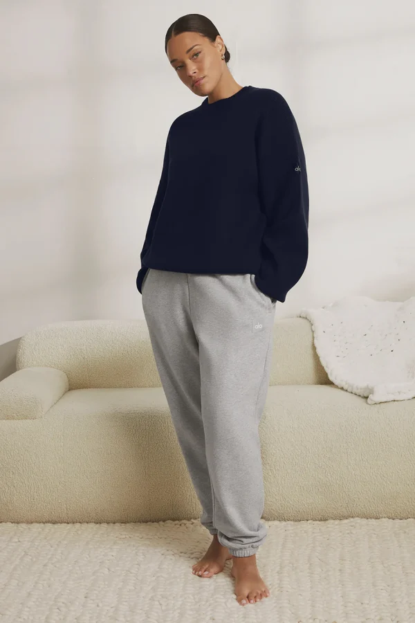 Scholar Crew Neck Sweater - Navy