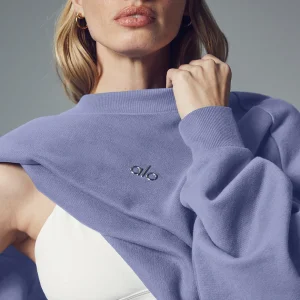 Accolade Crew Neck Pullover - Lilac Blue