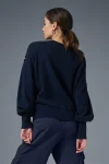 Cashmere Jet Set Crew - Navy