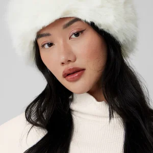Faux Fur Wintersun Headband - Ivory