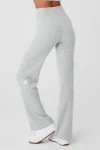Cashmere High-Waist Plush Waffle Pant - Athletic Heather Grey