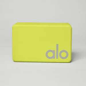 Uplifting Yoga Block - Highlighter/Silver