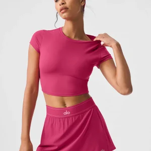 ALOSOFT CROP FINESSE SHORT SLEEVE