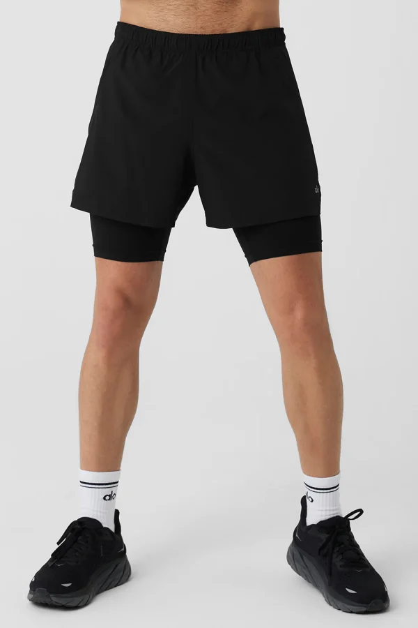 5 Revival 2-In-1 Short - Black/Black