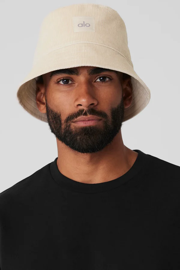 Corduroy Neighborhood Bucket Hat - Bone