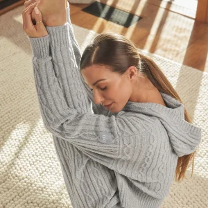 Cable Knit Winter Bliss Pant - Athletic Heather Grey