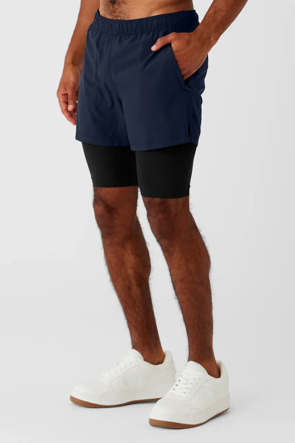 5 Revival 2-in-1 Short - Navy/Black