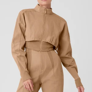 On Point Moto Jacket - Toasted Almond