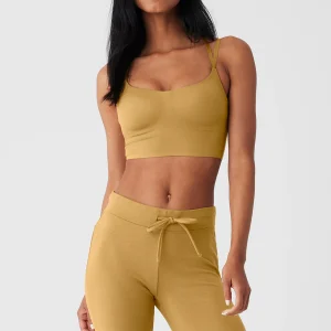 Alosoft Molded Fantasy Bra - Golden Olive Branch