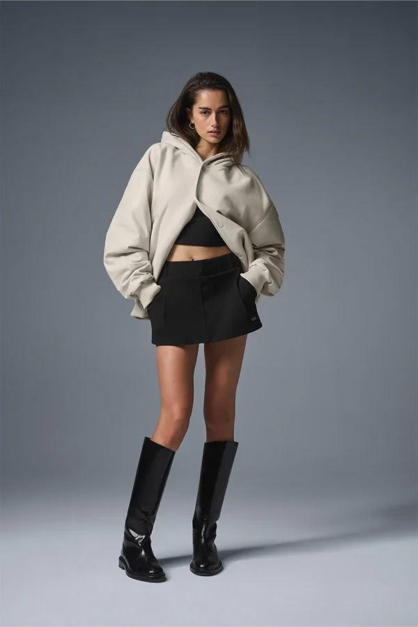 Select Hooded Bomber Jacket - Bone