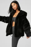 Knock Out Faux Fur Jacket - Black