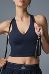 Airbrush Real Bra Tank - Navy