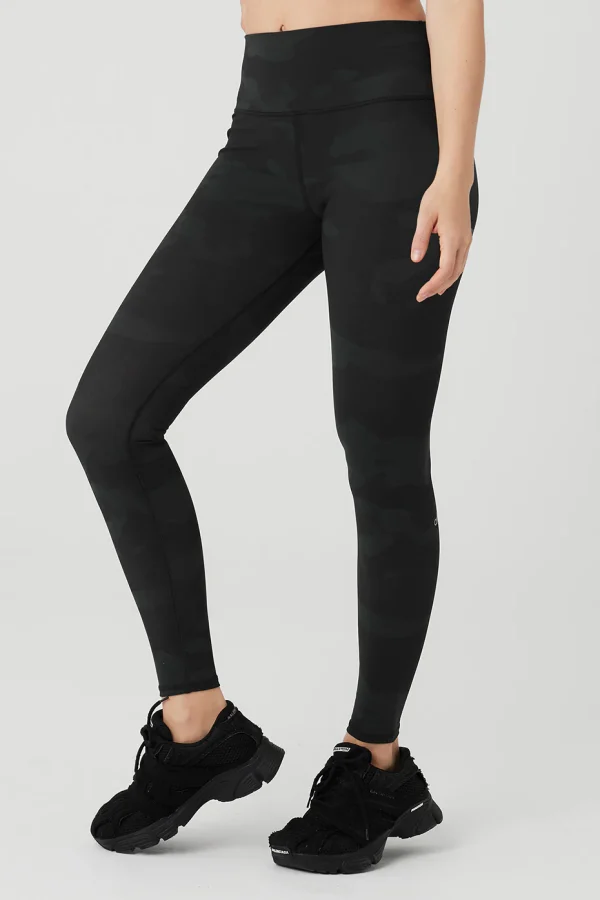 High-Waist Camo Vapor Legging - Black Camouflage