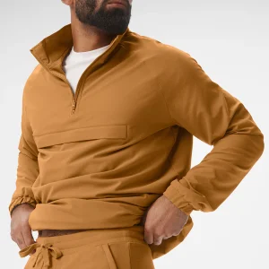 Ripstop 1/4 Zip On-Set Jacket - Toffee