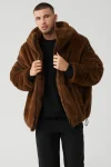 Knock Out Faux Fur Jacket - Chocolate