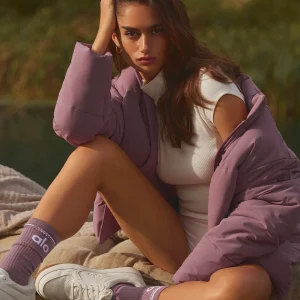 Stretch Woven Street Puffer - Woodrose