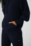 Cashmere Jet Set Hoodie - Navy