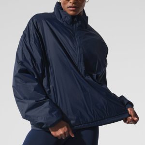 Latitude Light Weight 1/2 Zip Pullover Jacket – Navy