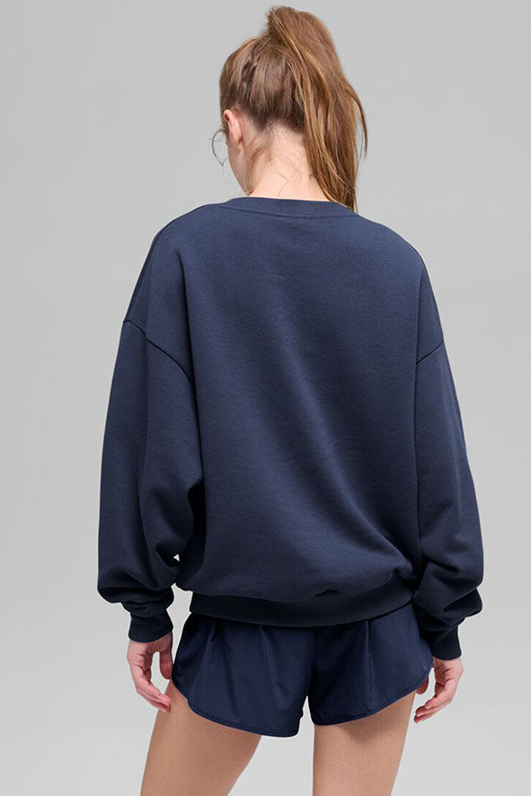 Accolade Crew Neck Pullover – Navy