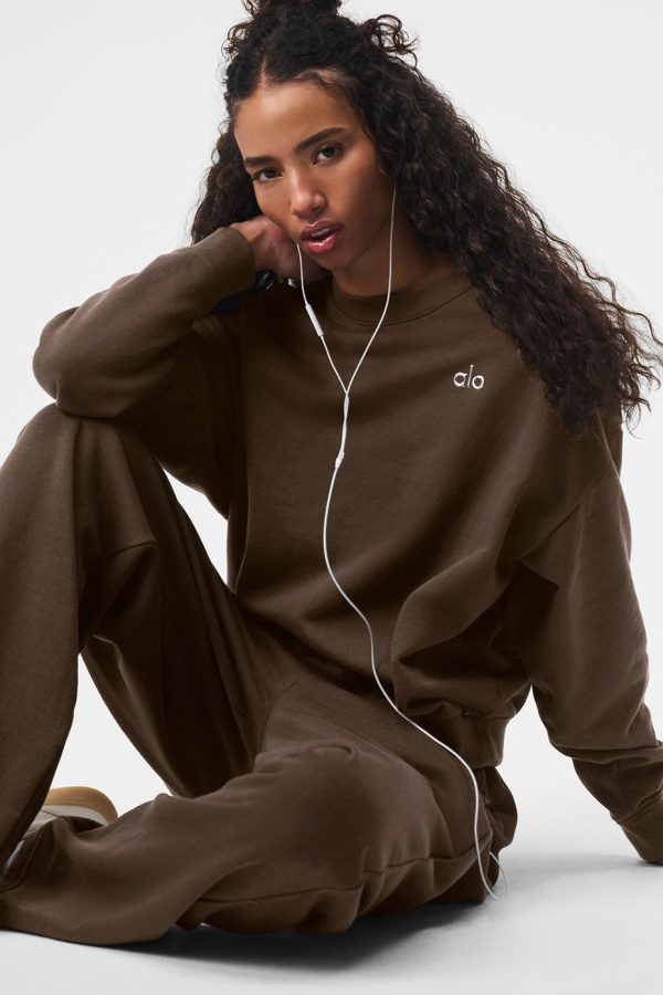 Accolade Crew Neck Pullover – Espresso