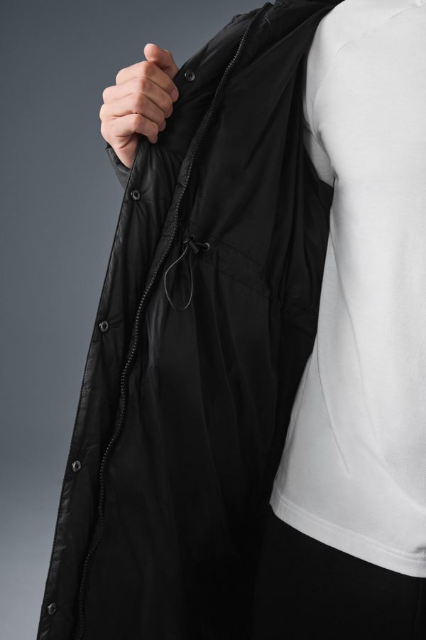 Gold Rush Puffer Trench ?C Black