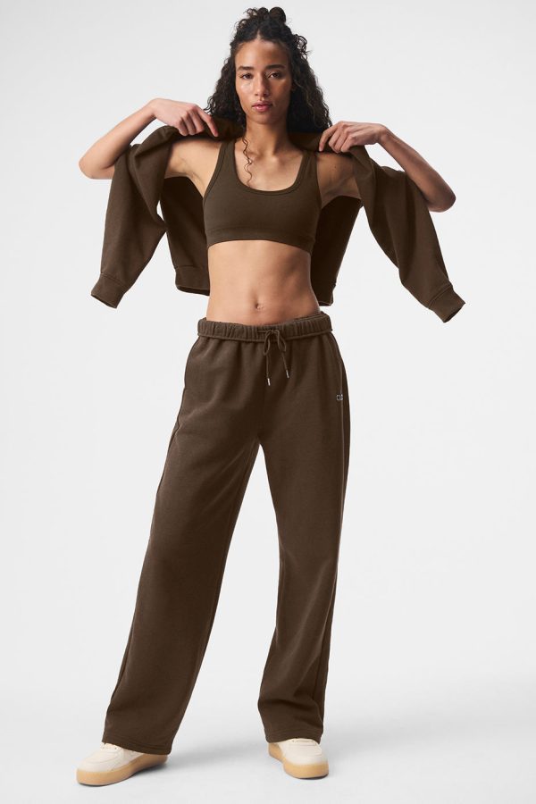 Accolade Straight Leg Sweatpant ?C Espresso
