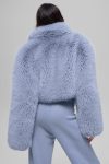 Opulent Faux Fur Cropped Jacket ?C Winter Frost