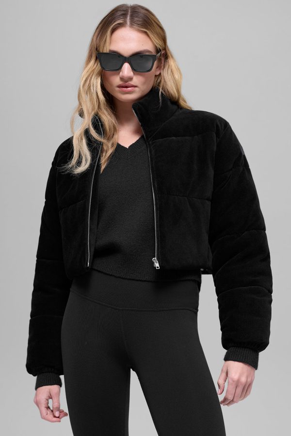 Micro Corduroy Dreamy Puffer ?C Black