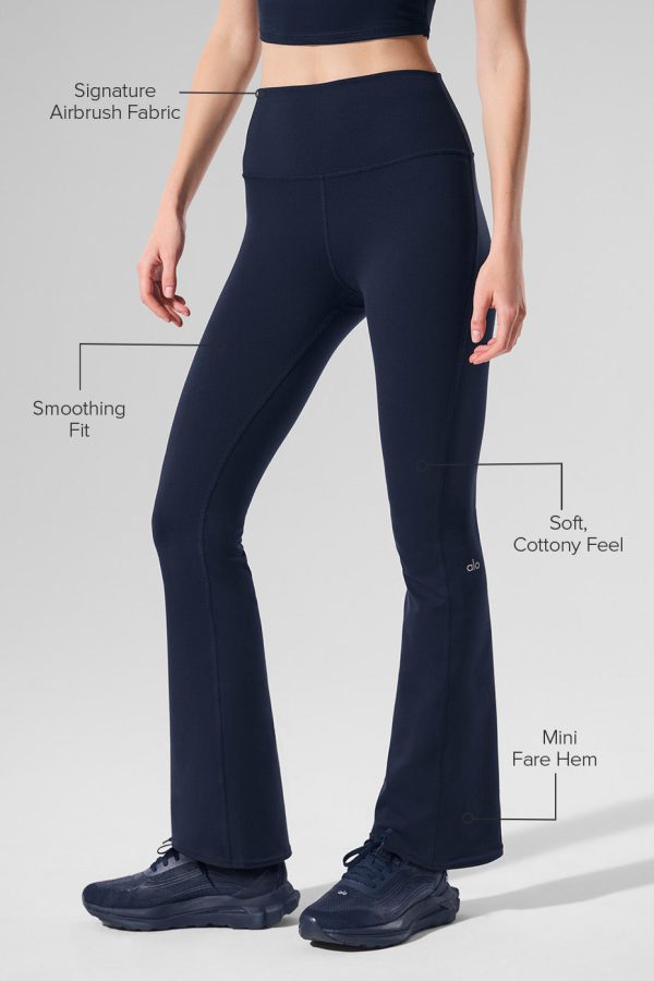 Airbrush High-Waist 7/8 Bootcut Legging – Navy