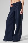 High-Waist Origin Wide Leg Track Pant – Navy/Black