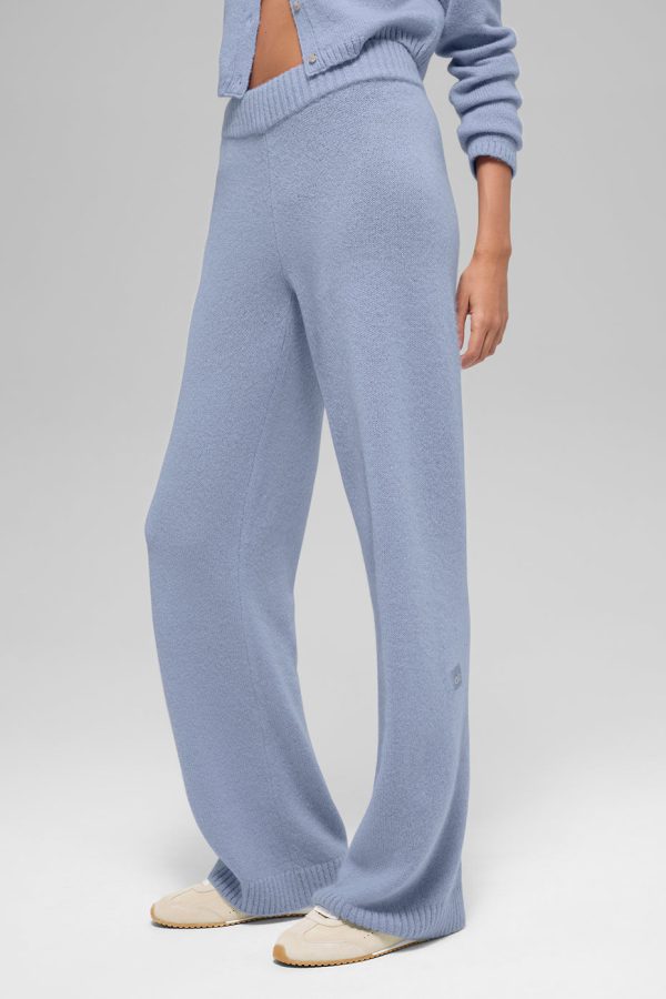 Cashmere High-Waist New Class Wide Leg Pant – Winter Frost