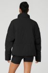 Stretch Woven Street Puffer ?C Black