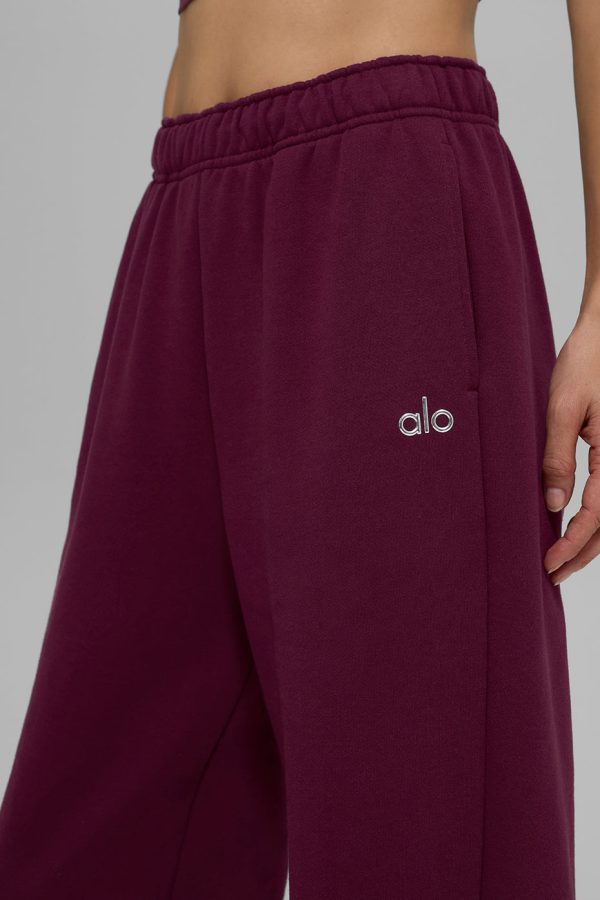 Accolade Straight Leg Sweatpant ?C Burgundy