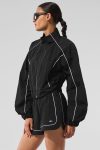 Motivate Full-Zip Track Jacket ?C Black/White