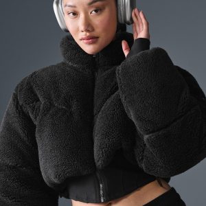 Sherpa Main Act Corset Puffer ?C Black