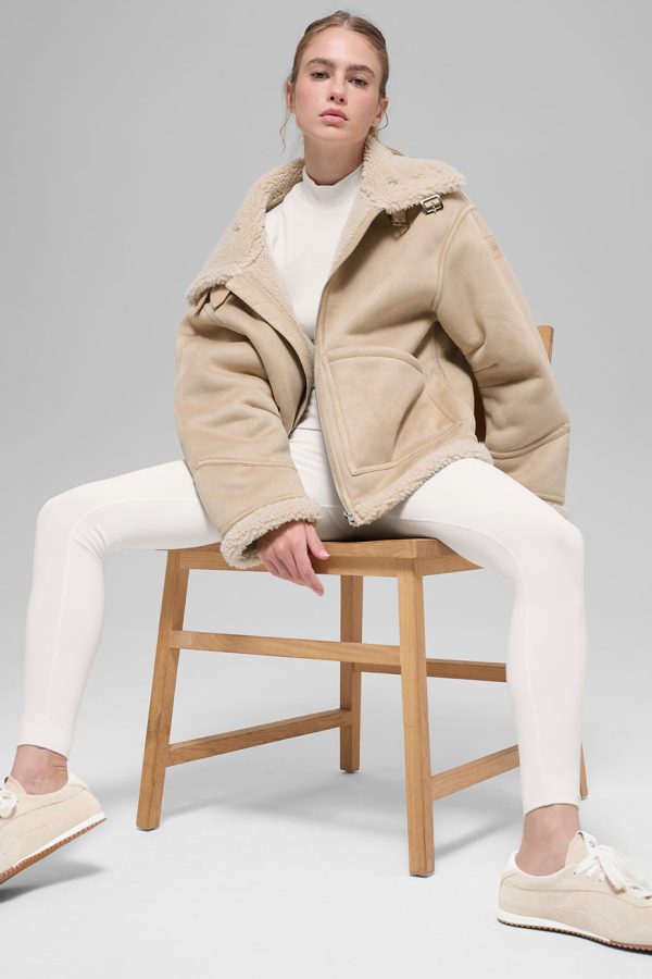 Faux Shearling Grand Jacket ?C Woodland Tan