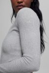 Seamless Two Tone Rib Jacket ?C Light Misty Grey Heather