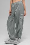 Sheer Game Time Wide Leg Jogger ?C Lunar Grey
