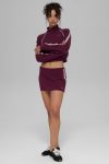 Track Star Mini Skirt ?C Burgundy